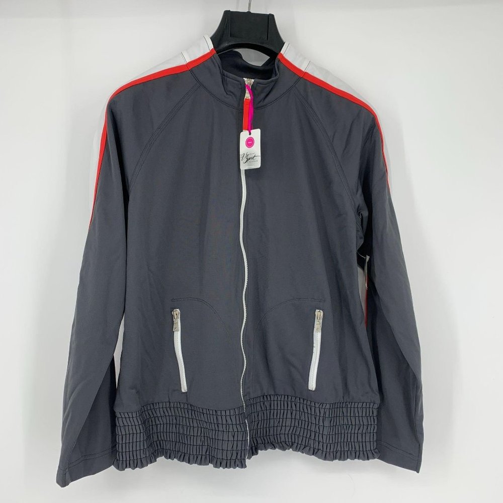 V Sport by Venezia Grey Full Zip Move Jacket 14/16